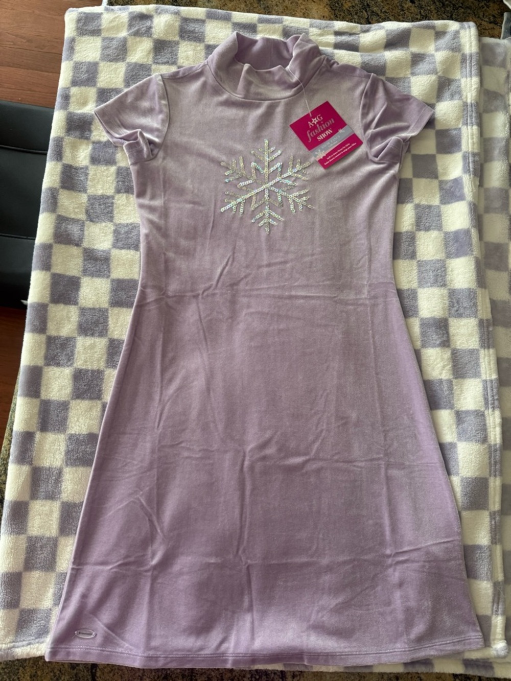 American Girl Lilac Velvety Mock Dress M (10/12) 🪻 ❄️